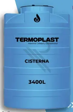 CISTERNA 3400 LITROS TERMOPLAST CELESTE