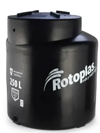 TANQUE 250 LITROS ROTOPLAS NEGRO